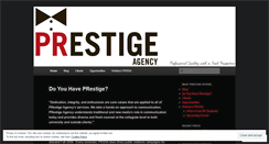 Desktop Screenshot of prestigeagency.wordpress.com