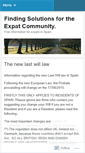 Mobile Screenshot of expatsolutions.wordpress.com