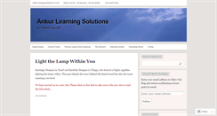 Desktop Screenshot of ankurlearningsolutions.wordpress.com