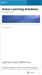 Mobile Screenshot of ankurlearningsolutions.wordpress.com