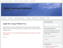 Tablet Screenshot of ankurlearningsolutions.wordpress.com