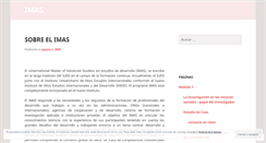Desktop Screenshot of imas2009.wordpress.com