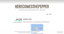 Desktop Screenshot of herecomesthepepper.wordpress.com