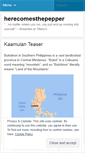Mobile Screenshot of herecomesthepepper.wordpress.com
