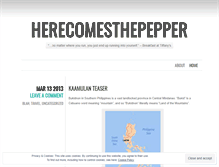 Tablet Screenshot of herecomesthepepper.wordpress.com