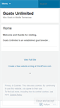 Mobile Screenshot of goatsunlimited.wordpress.com