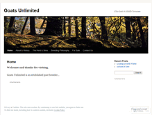 Tablet Screenshot of goatsunlimited.wordpress.com