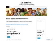 Tablet Screenshot of barefootbooks.wordpress.com