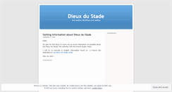 Desktop Screenshot of dieuxdustade.wordpress.com