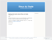 Tablet Screenshot of dieuxdustade.wordpress.com