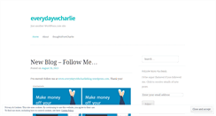 Desktop Screenshot of everydaywcharlie.wordpress.com