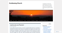 Desktop Screenshot of confessingchurch.wordpress.com