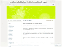 Tablet Screenshot of ordalaget.wordpress.com