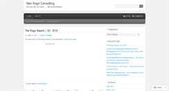 Desktop Screenshot of alexrogoventures.wordpress.com