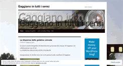 Desktop Screenshot of mostragaggiano.wordpress.com