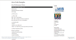Desktop Screenshot of javacodesamples.wordpress.com