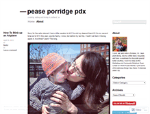 Tablet Screenshot of peaseporridgepdx.wordpress.com