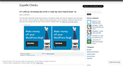 Desktop Screenshot of gazellechicks.wordpress.com