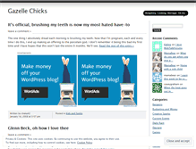 Tablet Screenshot of gazellechicks.wordpress.com