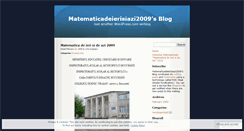 Desktop Screenshot of matematicadeierisiazi2009.wordpress.com