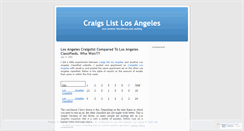 Desktop Screenshot of lacraigs.wordpress.com