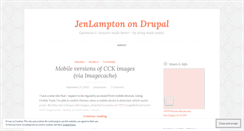 Desktop Screenshot of jenlampton.wordpress.com