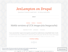 Tablet Screenshot of jenlampton.wordpress.com