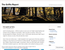 Tablet Screenshot of griffinreport.wordpress.com
