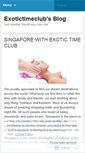 Mobile Screenshot of exotictimeclub.wordpress.com