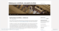 Desktop Screenshot of patcheswelcome.wordpress.com