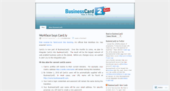 Desktop Screenshot of businesscard2.wordpress.com