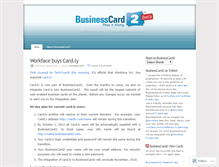 Tablet Screenshot of businesscard2.wordpress.com