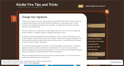 Desktop Screenshot of kindlefiretips.wordpress.com