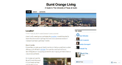 Desktop Screenshot of burntorangeliving.wordpress.com