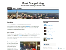 Tablet Screenshot of burntorangeliving.wordpress.com