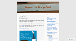 Desktop Screenshot of beyondorange.wordpress.com