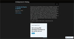 Desktop Screenshot of antidepresive.wordpress.com