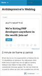 Mobile Screenshot of antidepresive.wordpress.com