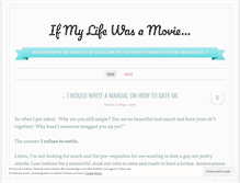 Tablet Screenshot of ifmylifewasamovie.wordpress.com