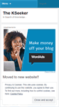 Mobile Screenshot of kseeker.wordpress.com