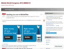 Tablet Screenshot of mwc12.wordpress.com