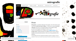 Desktop Screenshot of mirografien.wordpress.com