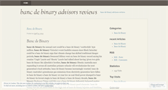 Desktop Screenshot of en.bancdebinaryadvisorsreviews.wordpress.com