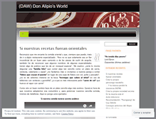 Tablet Screenshot of donalipio.wordpress.com