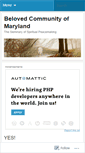 Mobile Screenshot of belovedcommunitymaryland.wordpress.com