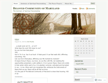 Tablet Screenshot of belovedcommunitymaryland.wordpress.com