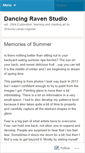 Mobile Screenshot of dancingravenstudio.wordpress.com