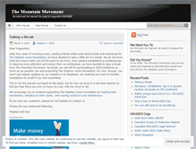 Tablet Screenshot of mountainmovement.wordpress.com