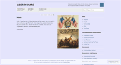 Desktop Screenshot of libertyshare.wordpress.com