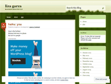 Tablet Screenshot of lizagarza.wordpress.com